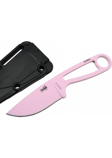 Izula Esee 51455PNK Pembe Kamp Bıçağı 16 cm - Komple Metal, Plastik Kılıflı