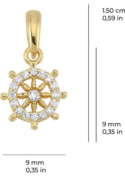 14 Ayar Altın Dümen Kolye Ucu 0,65 gr fiyatları