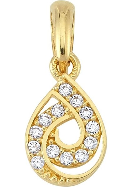 14 Ayar Altın Damla Kolye Ucu 0,61 gr