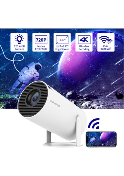 Magcubic Akılllı Taşınabilir 4K Projeksiyon Wifi Ile Kolay Telefon Tablet Bağlantılı