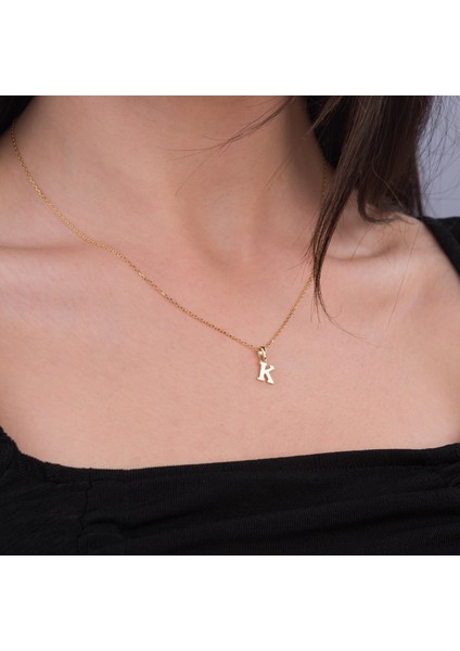 14 Ayar Altın K Harfi Kolye Ucu 0,42 gr modelleri