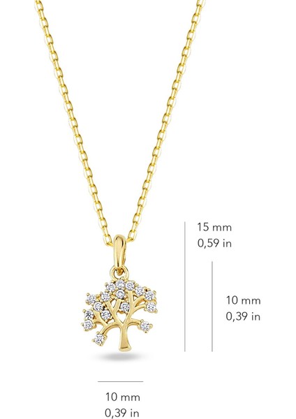 14 Ayar Altın Hayat Ağacı Kolye 1.88 gr fiyatları
