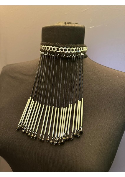 Çelik Uç Püsküllü Tasarım Kadın Boyun Kolye Boy 28 cm fiyatları