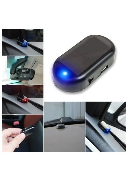 Sanec Araç Için Caydırıcı Solar Enerji Ile Şarj Olan Güçlü Yapışkanlı Işıklı Plastik Mini Sahte Alarm fiyatları