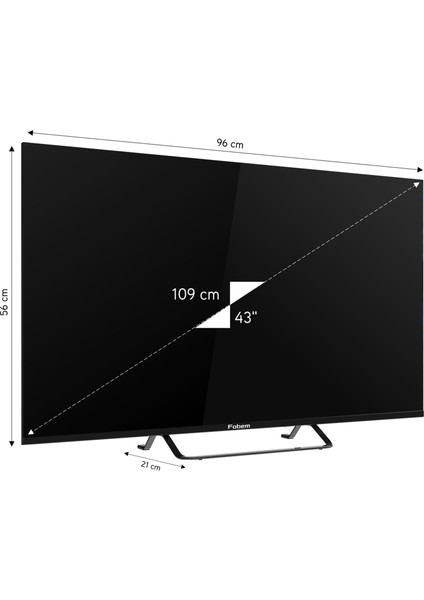 MT43EG4000F 43" 109 Ekran Uydu Alıcılı Full HD Smart Google LED TV