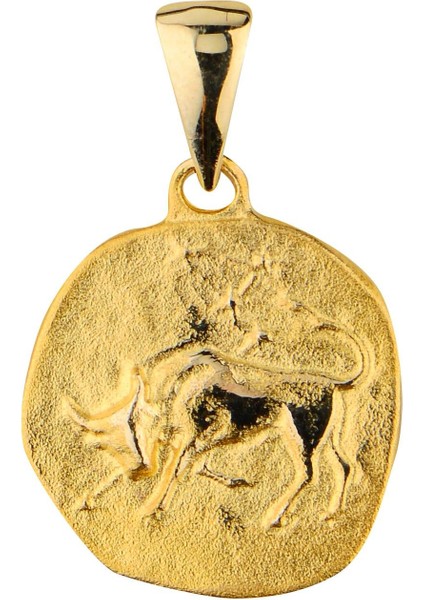 14 Ayar Altın Boğa Burç Kolye Ucu 2,10 gr