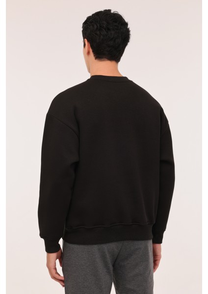 MB Ros 16HS108 4pr Sıyah Erkek Sweatshirt