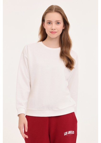 WB C NECK 16SN82 4PR Ekru Kadın Sweatshirt 101783955