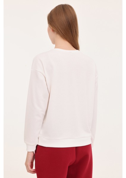 WB C NECK 16SN82 4PR Ekru Kadın Sweatshirt 101783955 fiyatları