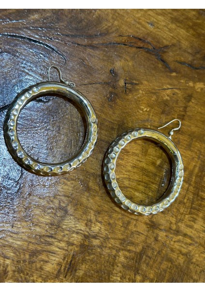 Otantik Halka Kadın Küpe Çap 5 cm fırsatları