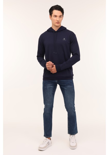 Mb Sn73 Hoodıe 4pr Lacivert Erkek Sweatshirt