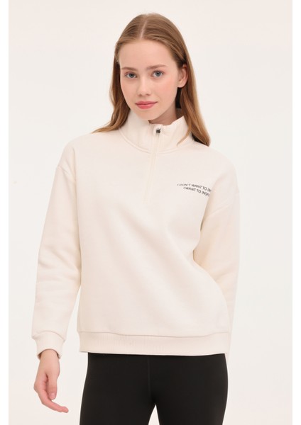 Wl Sarah 16bt120 4pr Ekru Kadın Sweatshirt