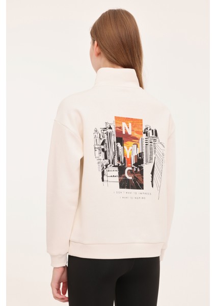 Wl Sarah 16bt120 4pr Ekru Kadın Sweatshirt