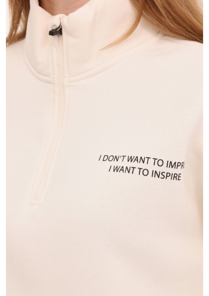 Wl Sarah 16bt120 4pr Ekru Kadın Sweatshirt