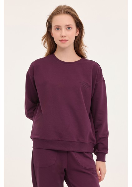 Wb Anna 16 4pr Koyu Mor Kadın Sweatshirt