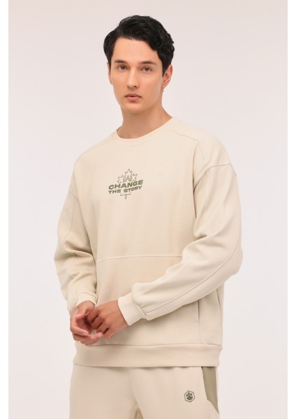 Ml Fılaz 16afw-89 4pr Bej Erkek Sweatshirt