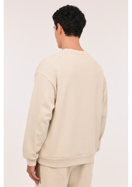 Ml Fılaz 16afw-89 4pr Bej Erkek Sweatshirt