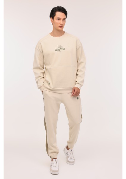 Ml Fılaz 16afw-89 4pr Bej Erkek Sweatshirt