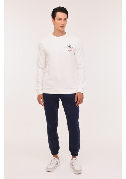 Ml Terry 16sd4013 4pr Ekru Erkek Sweatshirt