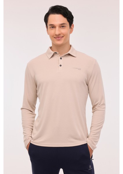 Ml Zeyn 15ıtl510 4pr Bej Erkek Uzun Kol T-Shirt