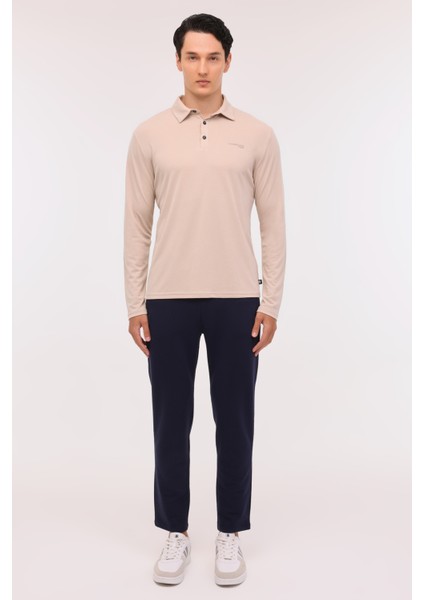 Ml Zeyn 15ıtl510 4pr Bej Erkek Uzun Kol T-Shirt