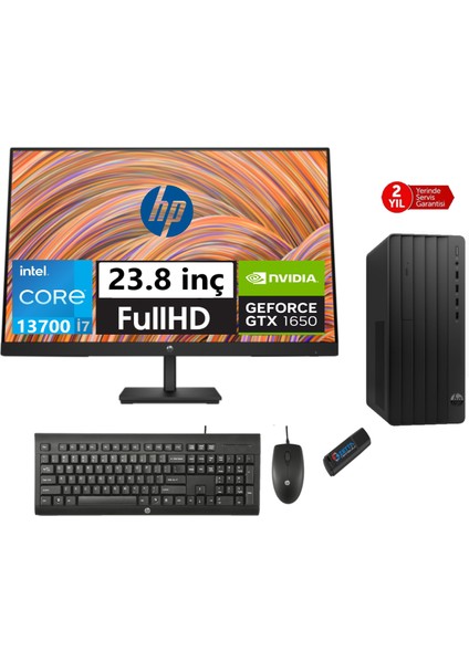 290 Pro G9 Intel Core I7 13700 32GB 512GB SSD 4GB/GTX1650 23.8 Monitör WINDOWS11PRO Masaüstü Blgisayar 6624A8ET52+ZETTAUSBBELLEK
