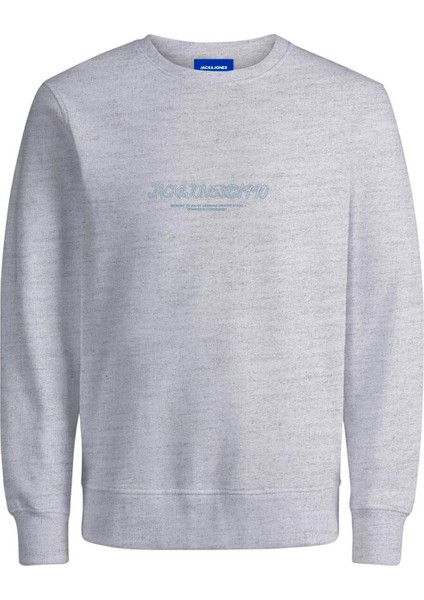 Jack & Jones Jorbronx Sweat Crew Fst Beyaz Erkek Sweatshirt