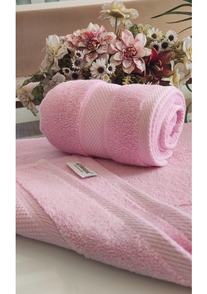 (1 Adet) Çeyizlik Süper Soft Pembem Lüx Cotton 45x70cm. Ihraç Malı El Ve Yüz Havlusu ( Pamuk)