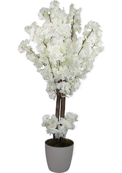 Yapay Bahar Dalı Ağacı Beyaz 130 cm
