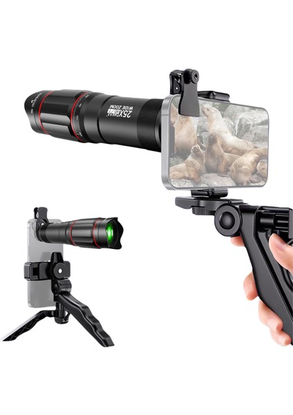 25X Telefon Telefoto Lens Kiti Telefon Klipsli Telefon (Yurt Dışından)