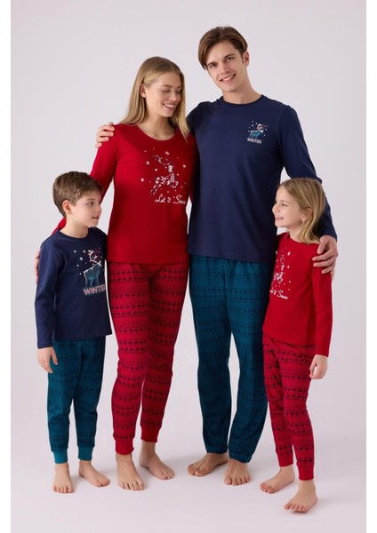 Yılbaşı Aile Pijama Takım, Kadın Erkek ve Çocuk Pijamalar Ayrı Ayrı Fiyatlandırılır