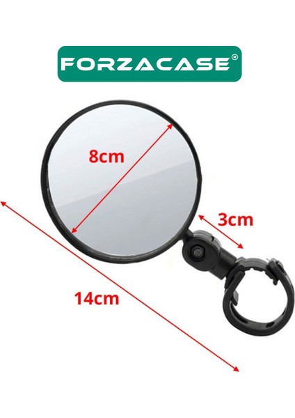 2 Adet Geniş Açılı Elektrikli Bisiklet Scooter Dikiz Aynası 8 cm Çap - FC619 indirimleri