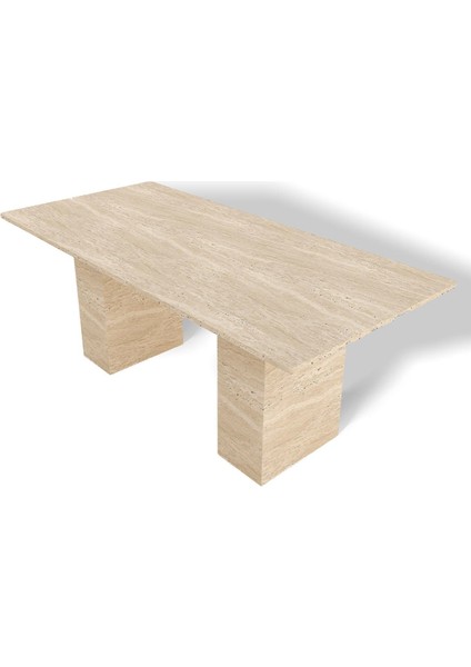 Traverten Yemek Masası Küçük ( 140x60 H75 )