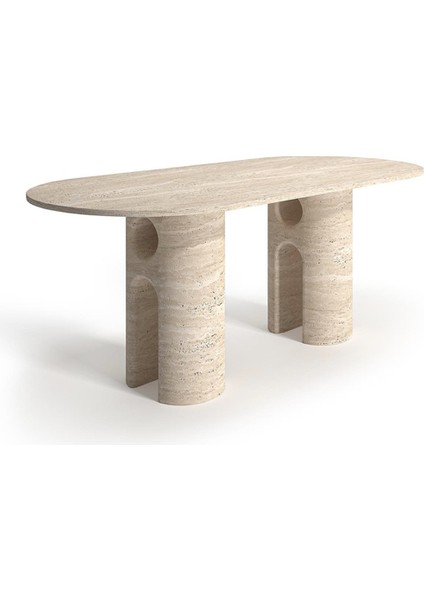 Traverten Yemek Masası Küçük ( 140x60 H75 ) fiyatları