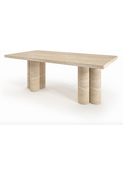 Traverten Yemek Masası Orta ( 200x100 H75 ) fiyatları