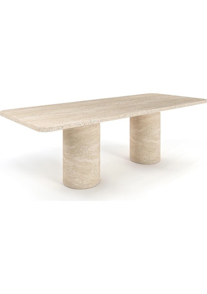 Traverten Yemek Masası Küçük ( 140x60 H75 )