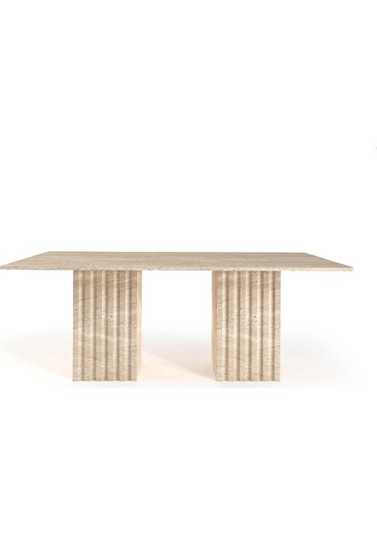 Traverten Yemek Masası Küçük ( 140x60 H75 )