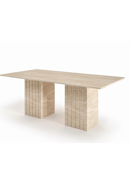 Traverten Yemek Masası Orta ( 200x100 H75 ) fiyatları