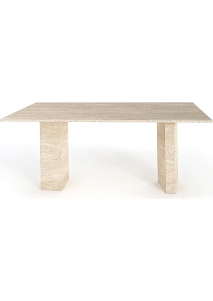 Traverten Yemek Masası Küçük ( 140x60 H75 )