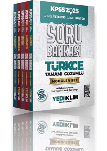 2025 Kpss Genel Yetenek Genel Kültür Tamamı Çözümlü Modüler Set Soru Bankası Seti fiyatları