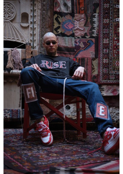 Rise Applique Oversize Tişört modelleri