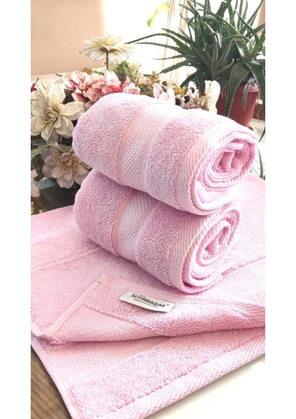 (3.Lü Set) Çeyizlik Süper Soft Pembem Lüx Cotton 45x70cm. Ihraç Malı El Ve Yüz Havlusu ( Pamuk)