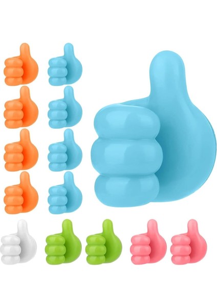 Adet Kendinden Yapışkanlı Başparmak Düzenleyici Kablo Diş Fırçası Anahtarlık Düzenleyici