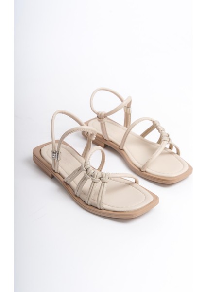 ARTI ARTI AYAKKABI MİA026-1510 Günlük Kadın Bej Tatil Sandaleti modelleri