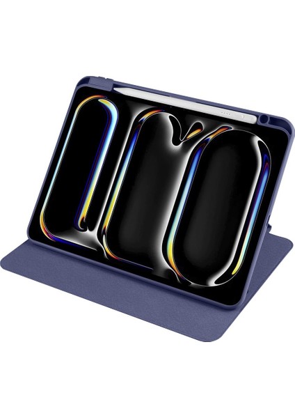 iPad Pro 11 M4 2024 Uyumlu Kapaklı Kılıf Kalem Bölmeli Dönebilen Yatay Dikey Standlı Akıllı Kapak fırsatları