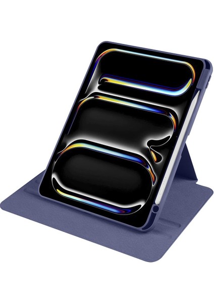iPad Pro 11 M4 2024 Uyumlu Kapaklı Kılıf Kalem Bölmeli Dönebilen Yatay Dikey Standlı Akıllı Kapak indirimleri