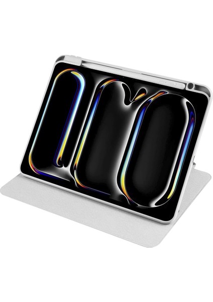iPad Pro 11 M4 2024 Uyumlu Kapaklı Kılıf Kalem Bölmeli Dönebilen Yatay Dikey Standlı Akıllı Kapak fırsatları