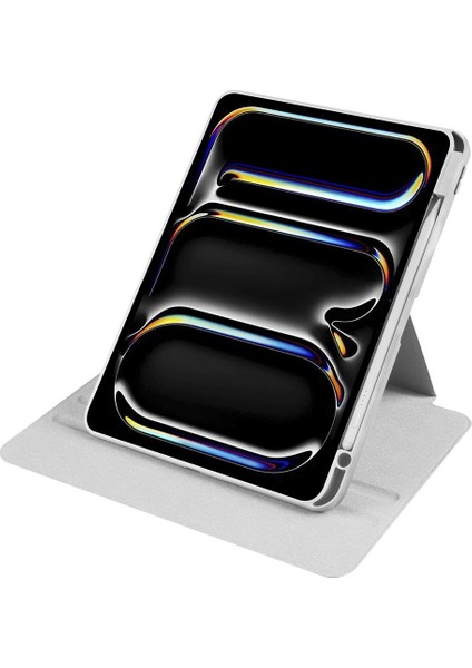 iPad Pro 11 M4 2024 Uyumlu Kapaklı Kılıf Kalem Bölmeli Dönebilen Yatay Dikey Standlı Akıllı Kapak indirimleri