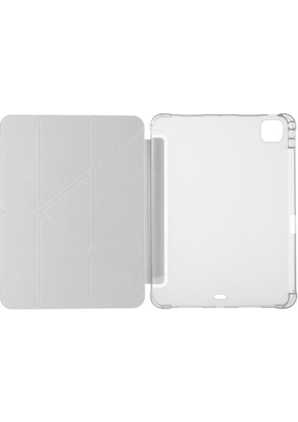 iPad Pro 11 M4 2024 Uyumlu Kapaklı Kılıf Kalem Bölmeli Tri Fold Standlı Uyku Modlu Akıllı Kapak indirimleri