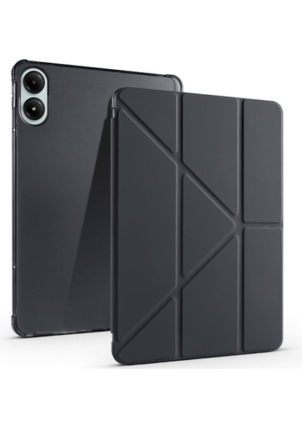 Xiaomi Poco Pad 12.1" Uyumlu Kapaklı Kılıf Kalem Bölmeli Tri Fold Standlı Uyku Modlu Akıllı Kapak